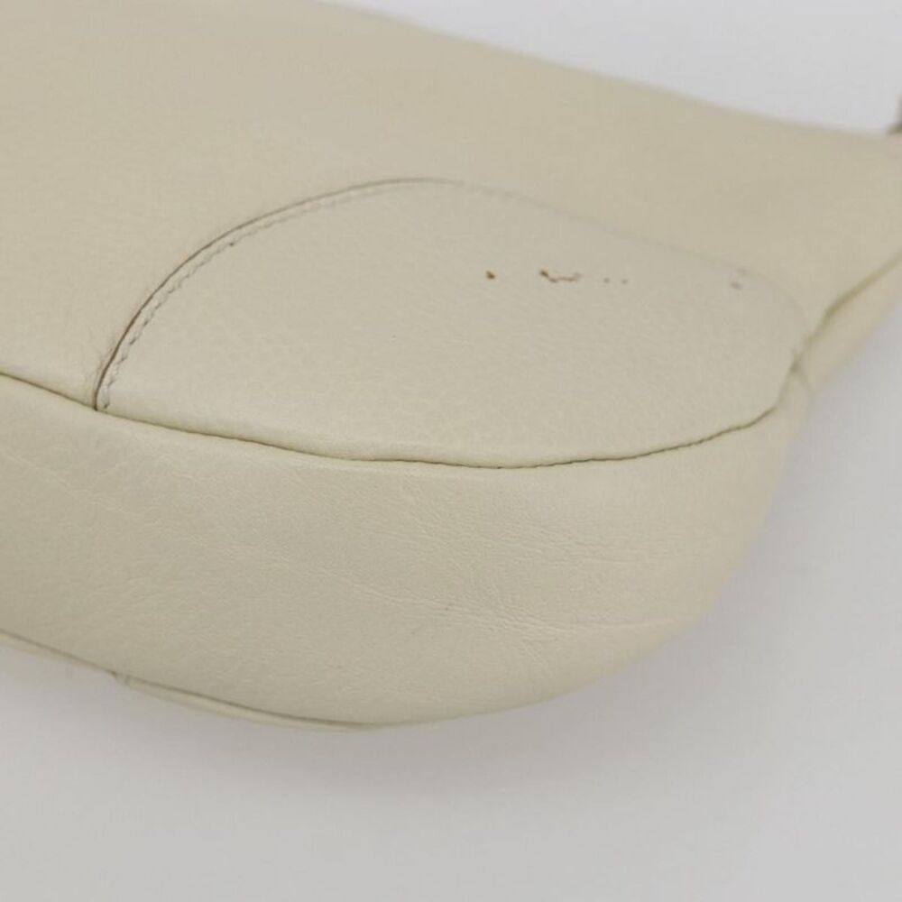 Salvatore Ferragamo Gancini Leather White Leather Shoulder Bag Bag - Picture 12 of 16